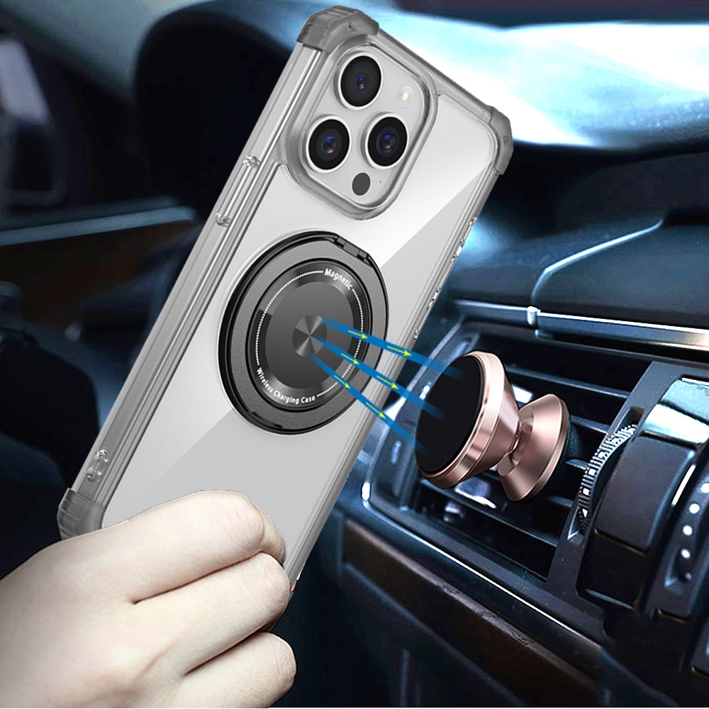 For Samsung Galaxy S25 S24 Compatible w/ Magsafe Ring Invisible Stand Case Cover - Picture 34 of 57