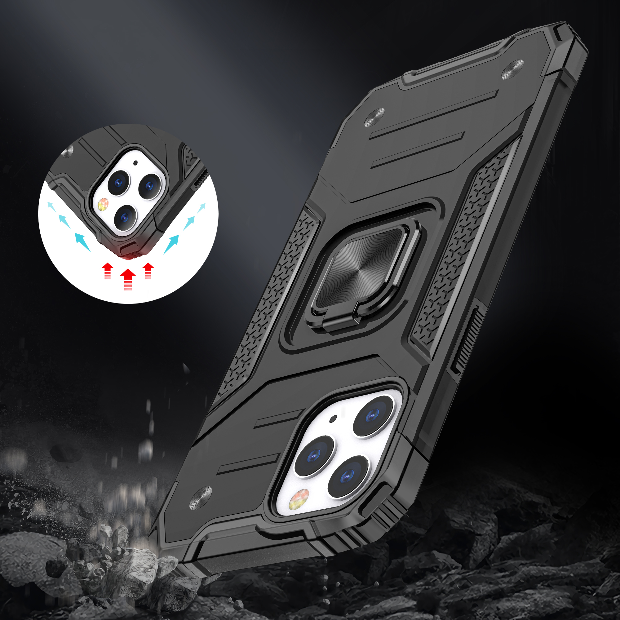 Für Samsung Galaxy S25 / S24 Hybrid PC mit Ring Halter Stoßfest TPU Case Hülle - Bild 18 von 64
