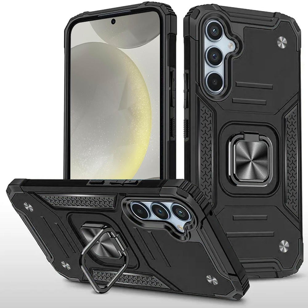 Für Samsung Galaxy S25 / S24 Hybrid PC mit Ring Halter Stoßfest TPU Case Hülle - Bild 12 von 64