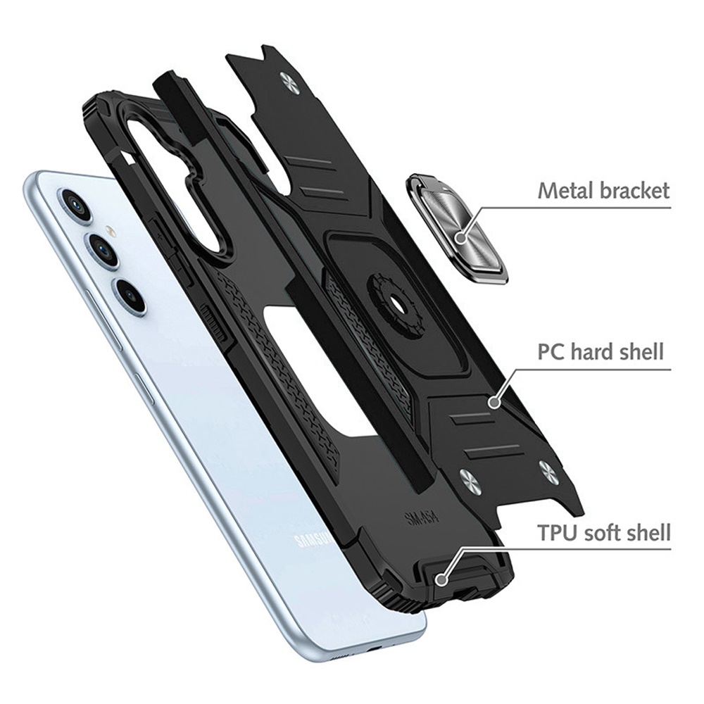 Für Samsung Galaxy S25 / S24 Hybrid PC mit Ring Halter Stoßfest TPU Case Hülle - Bild 14 von 64