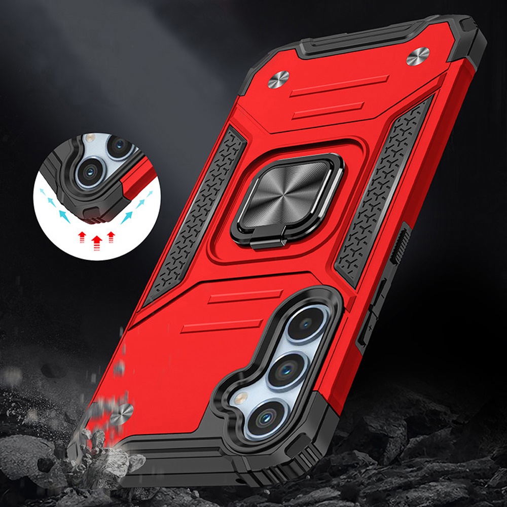 Für Samsung Galaxy S25 / S24 Hybrid PC mit Ring Halter Stoßfest TPU Case Hülle - Bild 27 von 64
