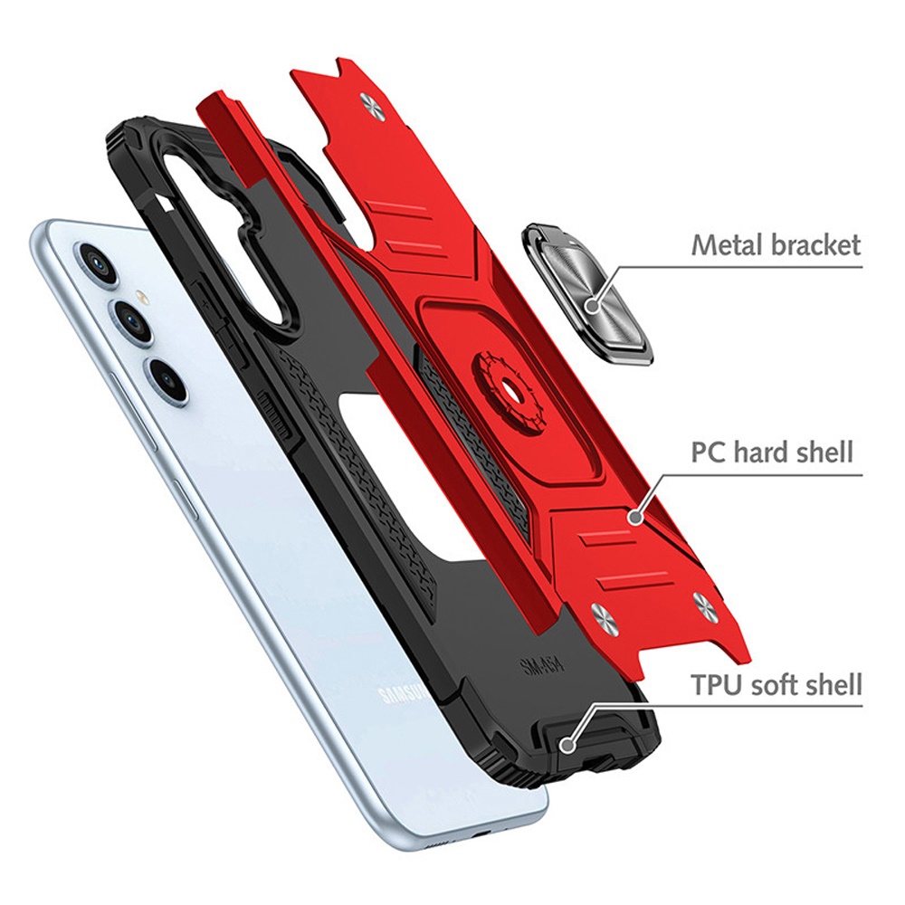 Für Samsung Galaxy S25 / S24 Hybrid PC mit Ring Halter Stoßfest TPU Case Hülle - Bild 25 von 64