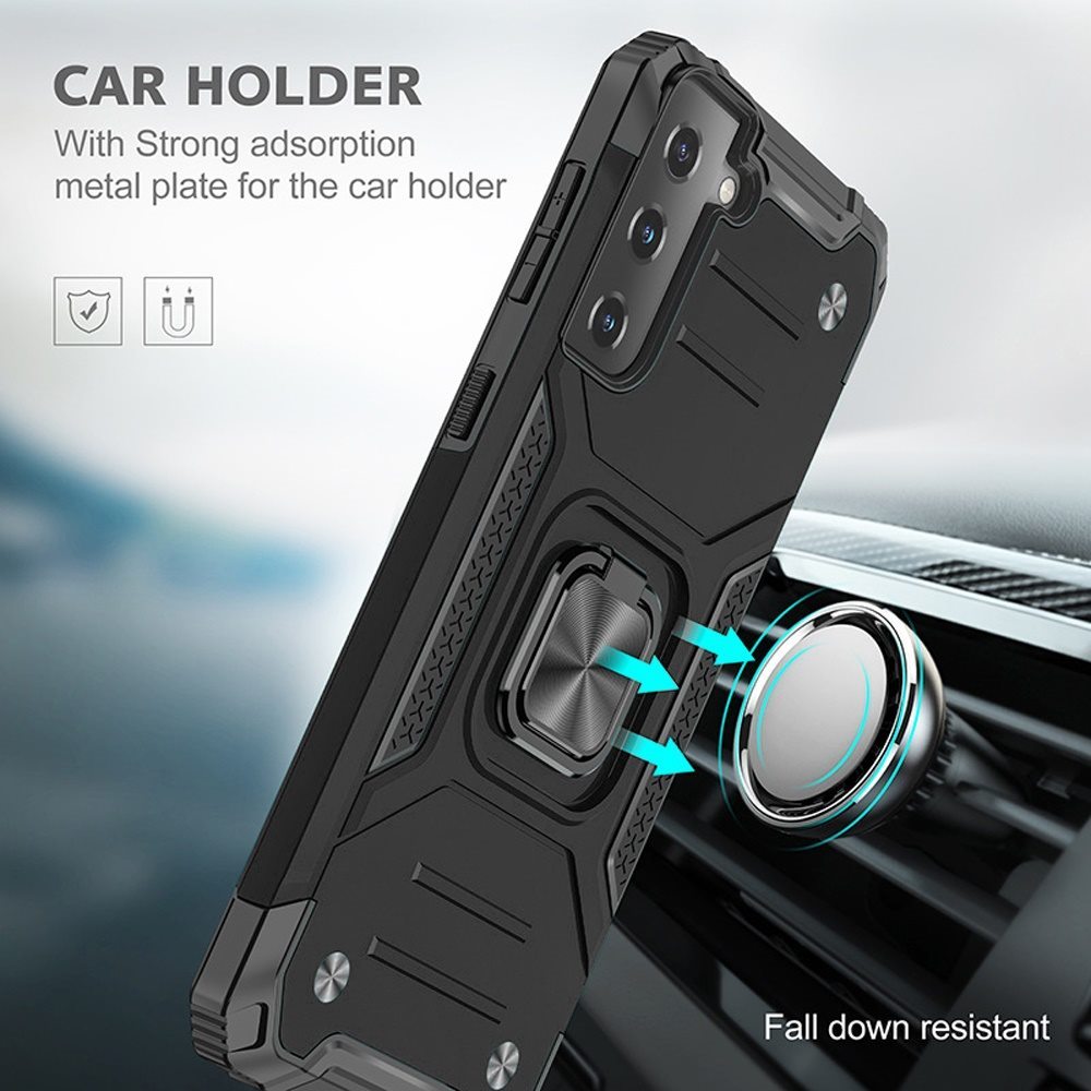 Für Samsung Galaxy S25 / S24 Hybrid PC mit Ring Halter Stoßfest TPU Case Hülle - Bild 63 von 64
