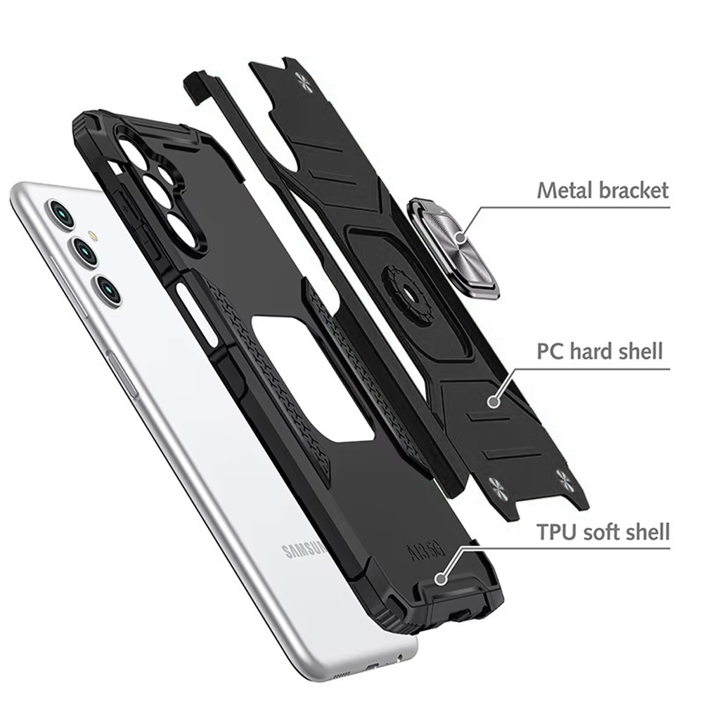 Für Samsung Galaxy S25 / S24 Hybrid PC mit Ring Halter Stoßfest TPU Case Hülle - Bild 59 von 64