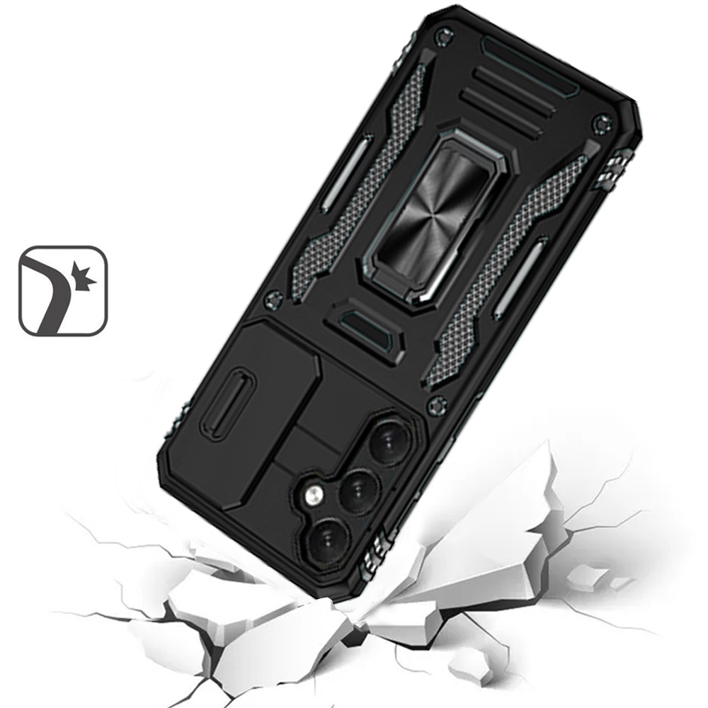 Custodia ad anello antiurto e finestra fotocamera per Samsung Galaxy S25/S24 - Foto 13 di 83
