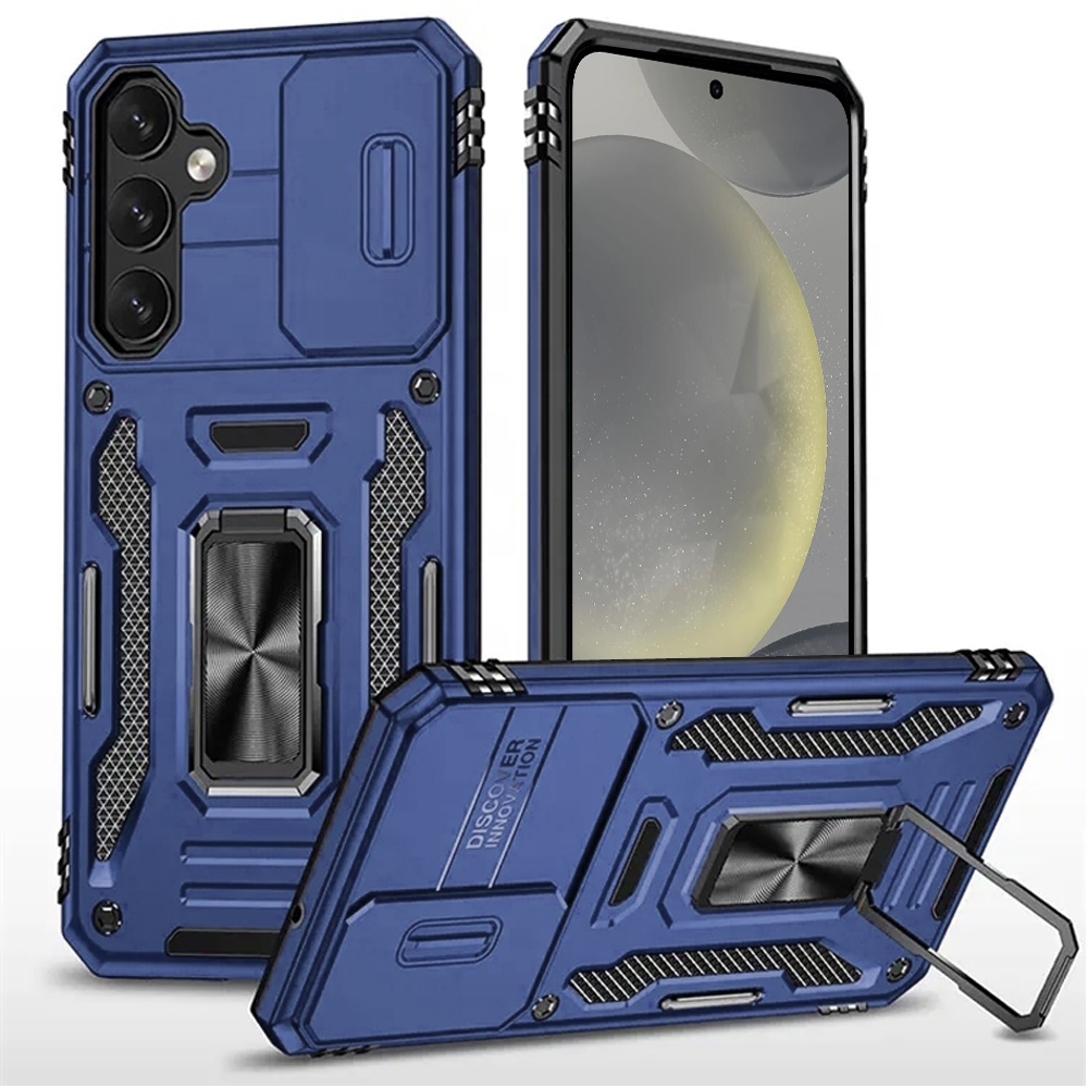 Custodia ad anello antiurto e finestra fotocamera per Samsung Galaxy S25/S24 - Foto 28 di 83