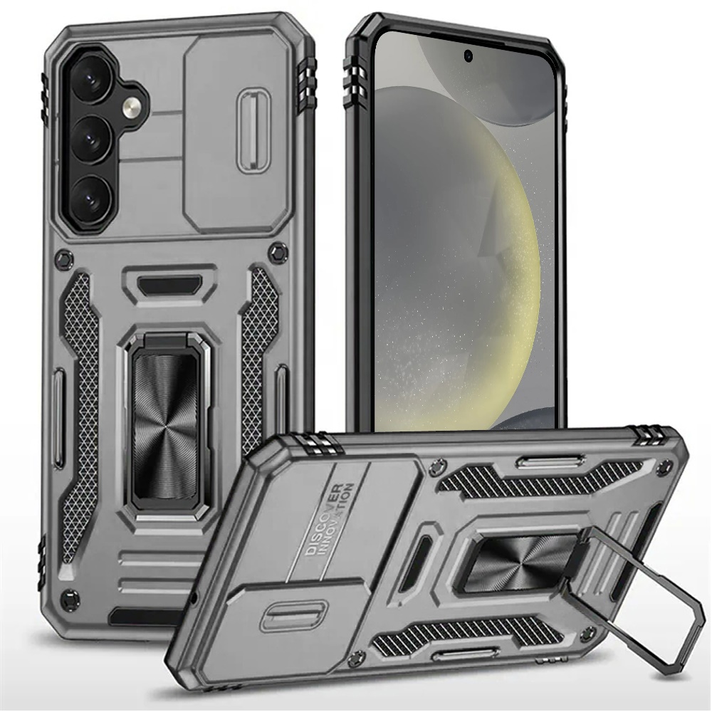 Custodia ad anello antiurto e finestra fotocamera per Samsung Galaxy S25/S24 - Foto 64 di 83