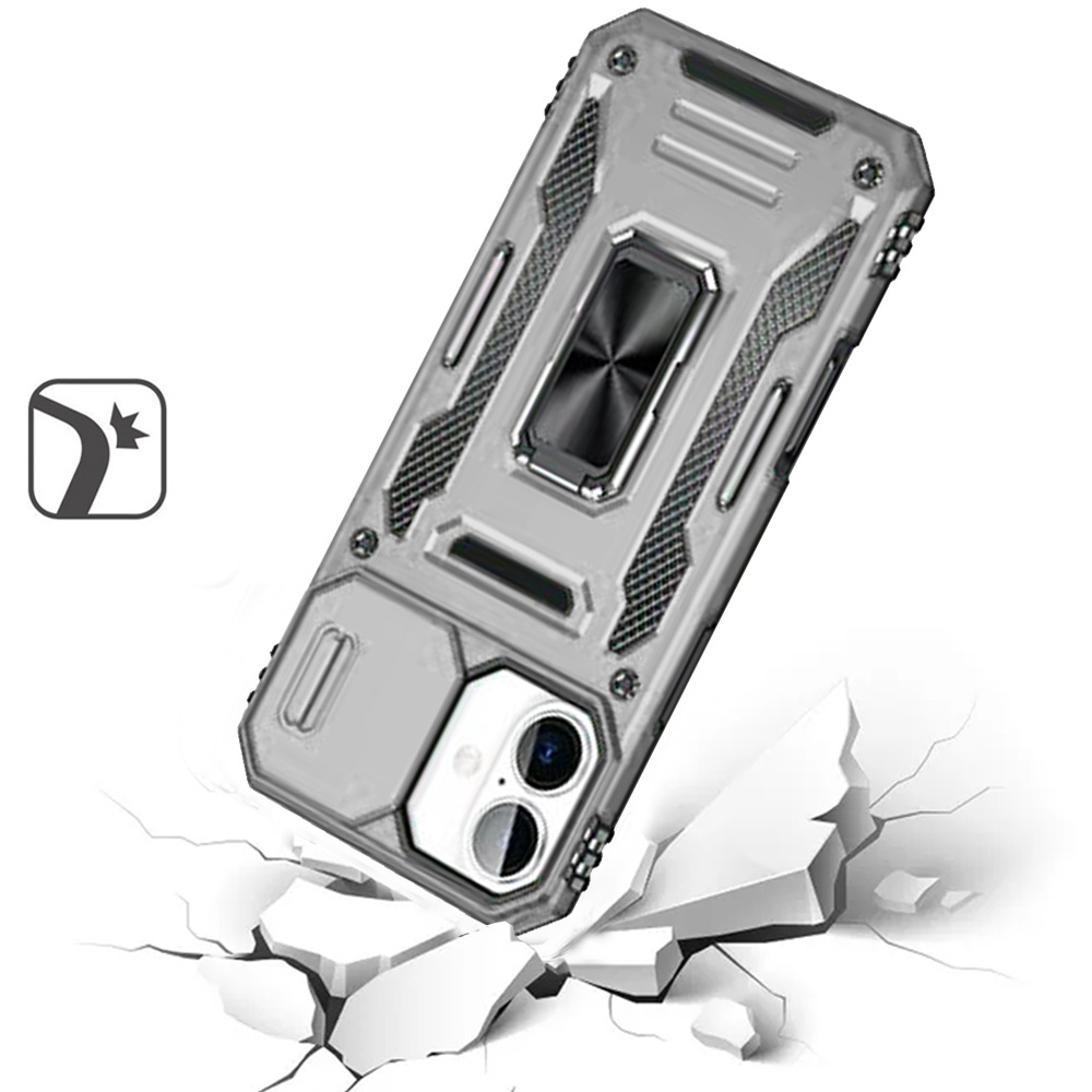 Custodia ad anello antiurto e finestra fotocamera per Samsung Galaxy S25/S24 - Foto 73 di 83