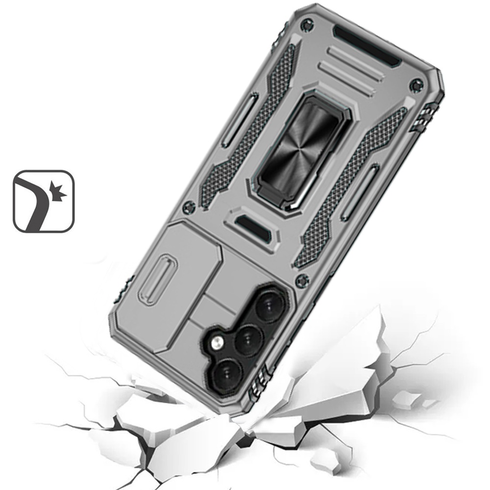 Custodia ad anello antiurto e finestra fotocamera per Samsung Galaxy S25/S24 - Foto 65 di 83