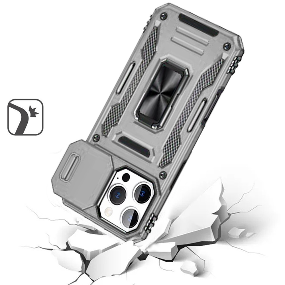 Custodia ad anello antiurto e finestra fotocamera per Samsung Galaxy S25/S24 - Foto 67 di 83