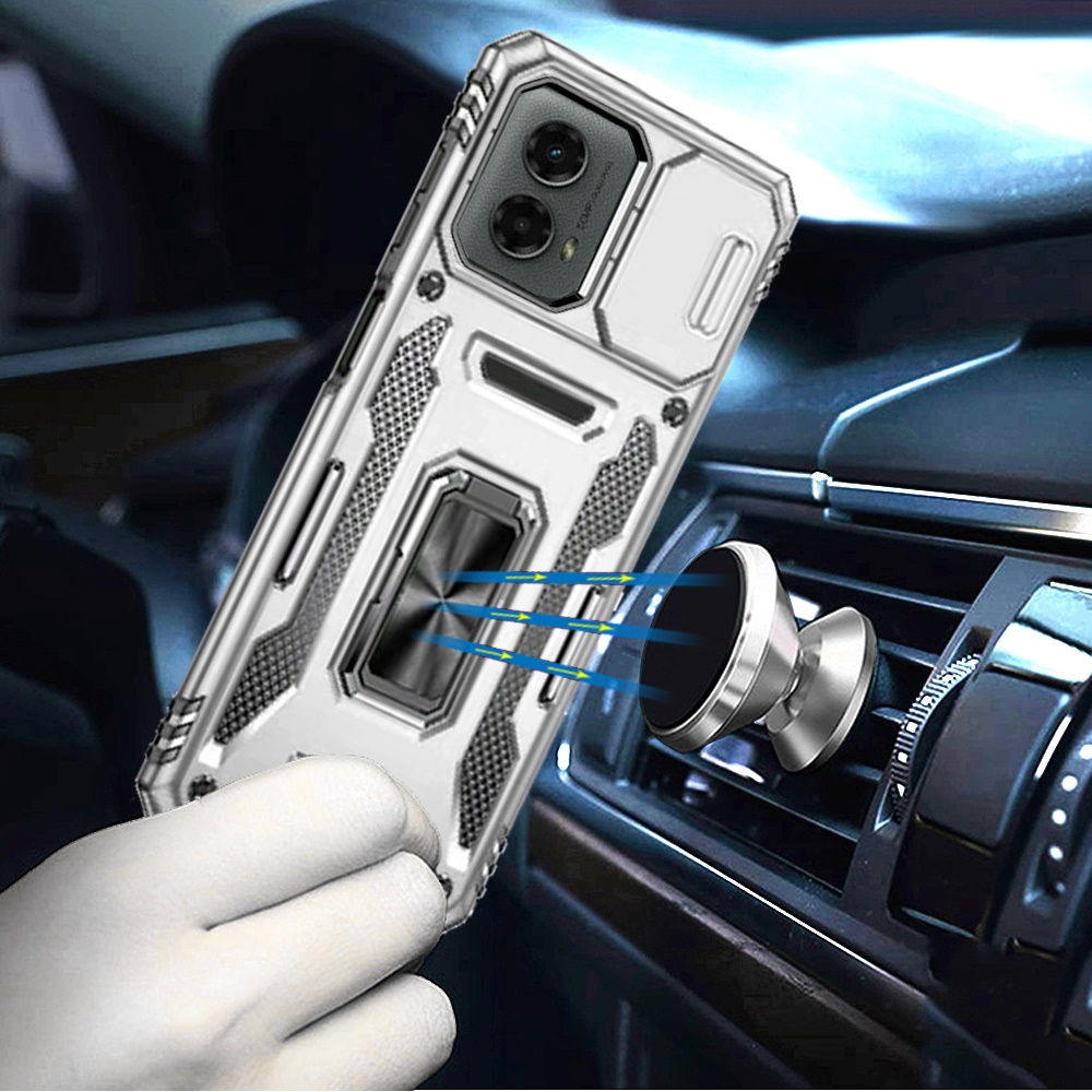 Custodia ad anello antiurto e finestra fotocamera per Samsung Galaxy S25/S24 - Foto 50 di 83