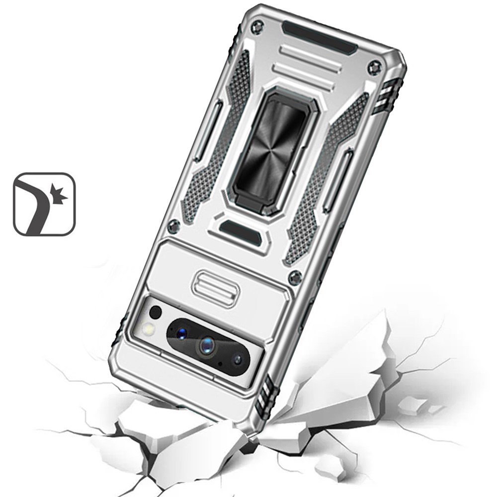 Custodia ad anello antiurto e finestra fotocamera per Samsung Galaxy S25/S24 - Foto 52 di 83