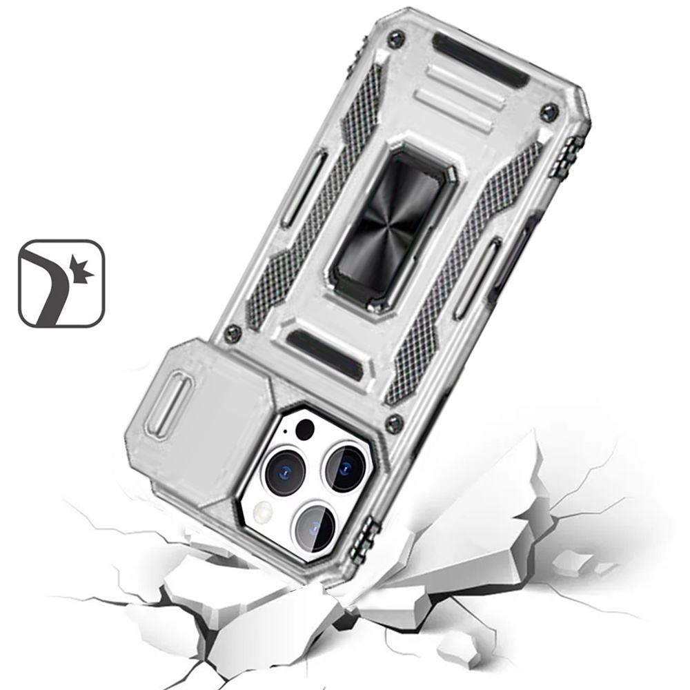 Custodia ad anello antiurto e finestra fotocamera per Samsung Galaxy S25/S24 - Foto 47 di 83
