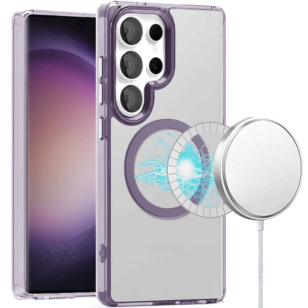 Für Samsung Galaxy S25 Ultra Clear Magnetic Kompatibel mit MagSafe Case Hülle - Bild 55 von 55