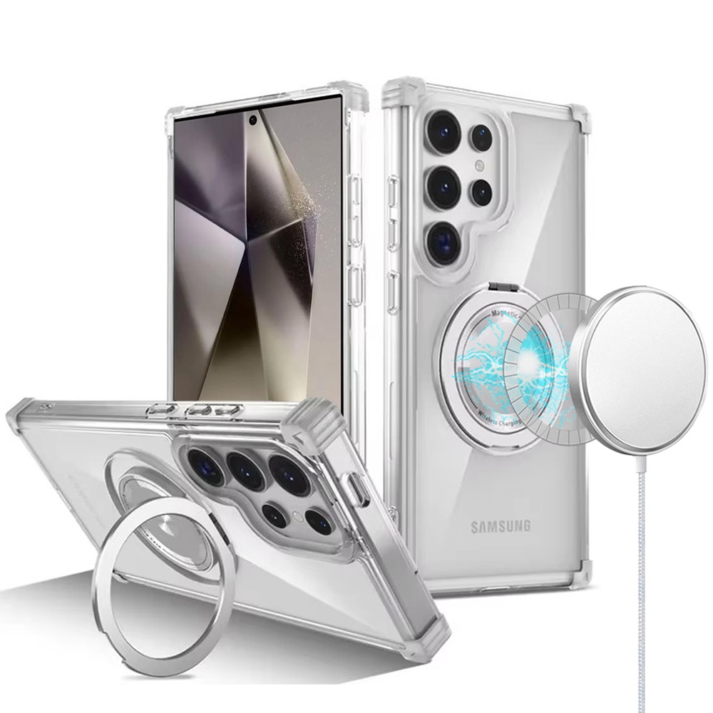 Für Samsung Galaxy S25 Ultra Kompatibel Magsafe Ring Unsichtbar Ständer Hülle Cover - Bild 11 von 57