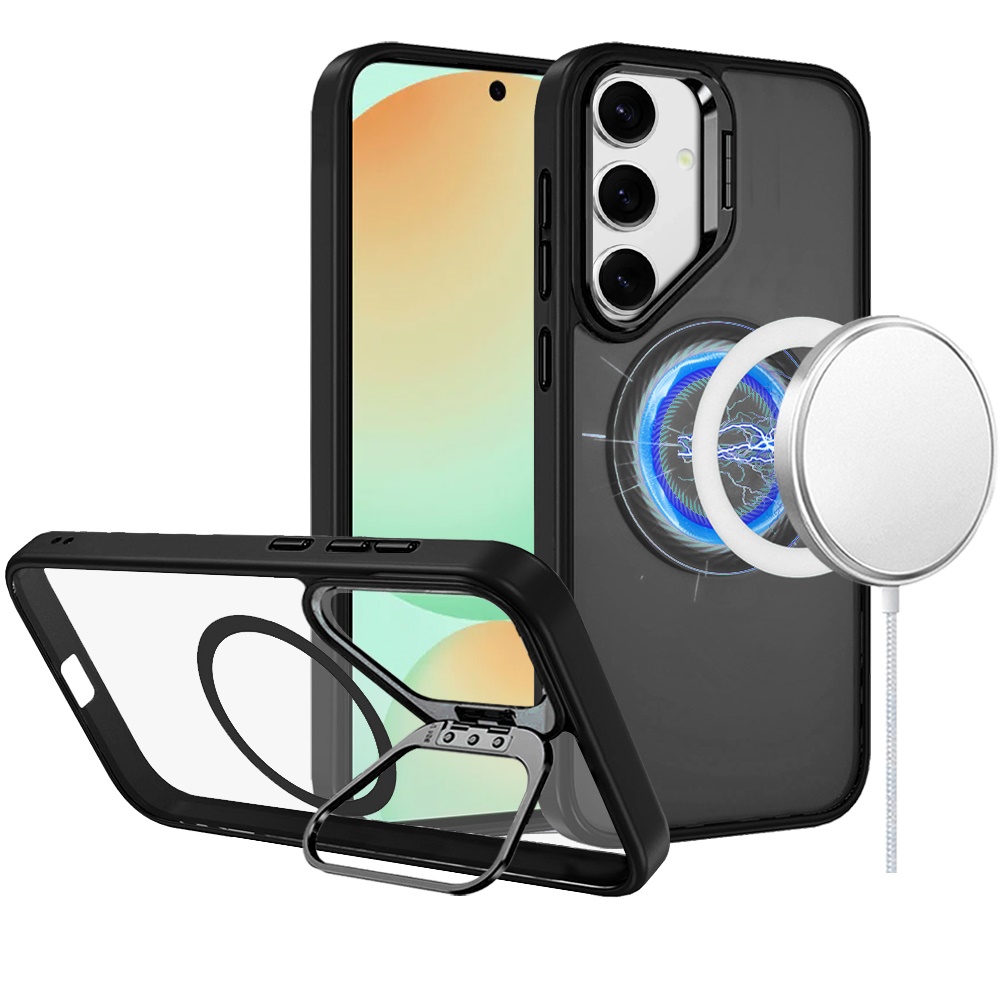 For Samsung Galaxy S25 Ultra Rugged MagSafe Compatible Camera Stand Case Cover - Imagen 12 de 50