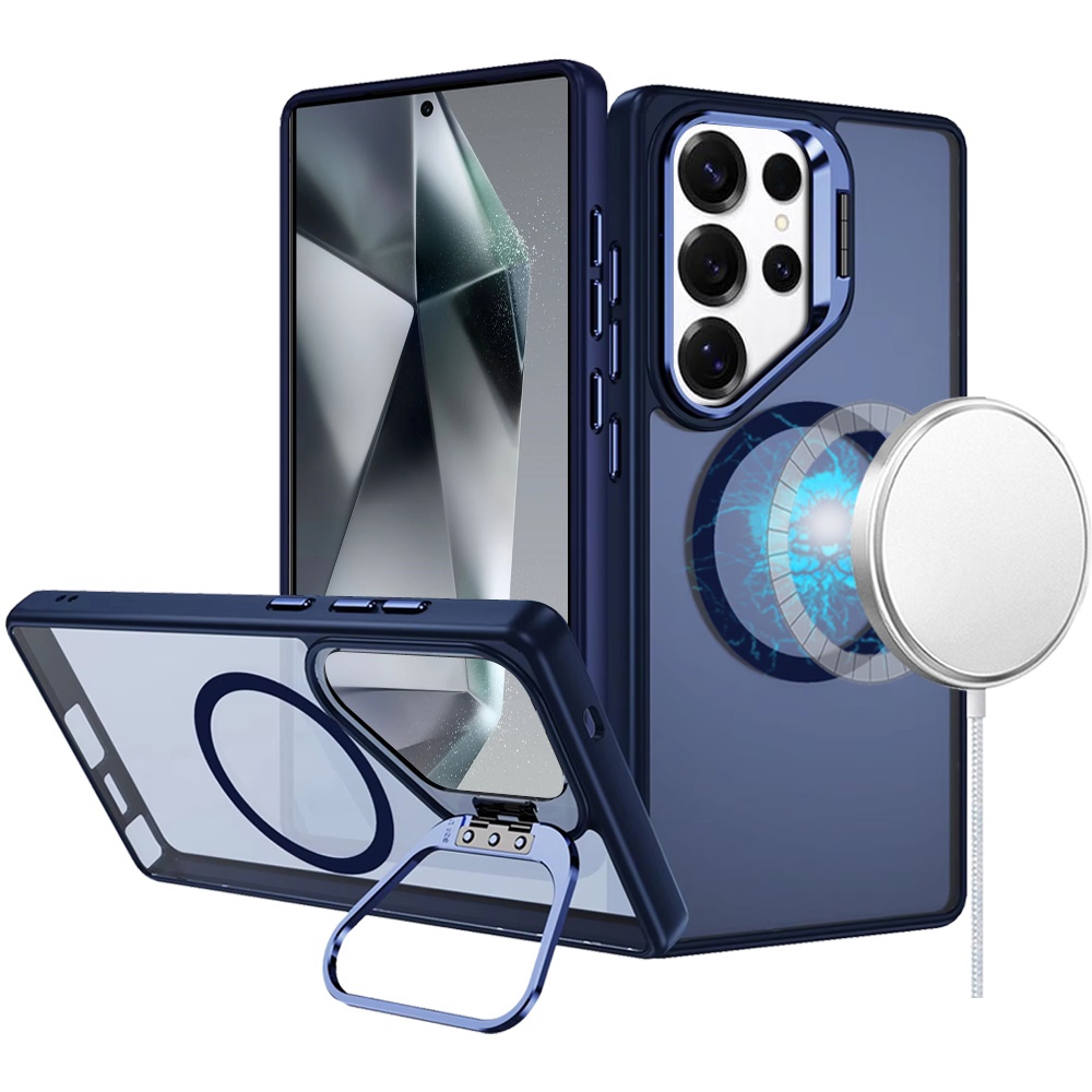 For Samsung Galaxy S25 Ultra Rugged MagSafe Compatible Camera Stand Case Cover - Imagen 16 de 50