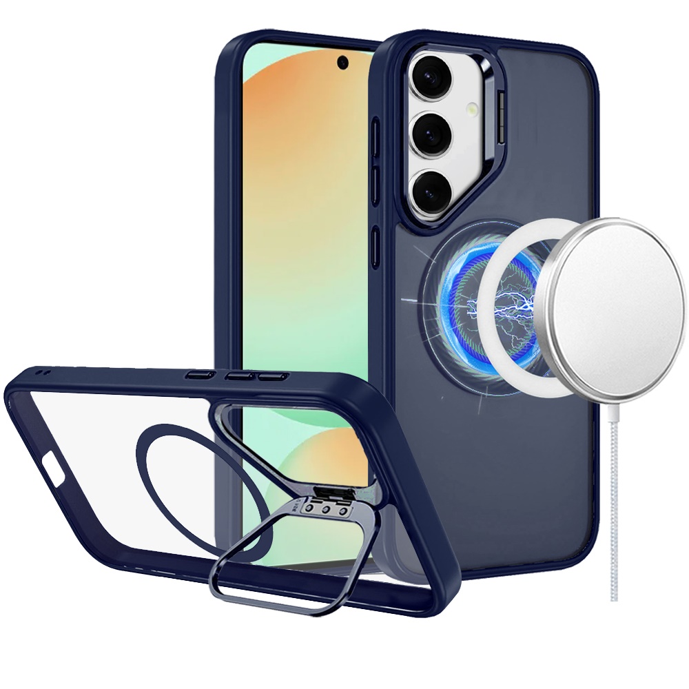 For Samsung Galaxy S25 Ultra Rugged MagSafe Compatible Camera Stand Case Cover - Imagen 19 de 50