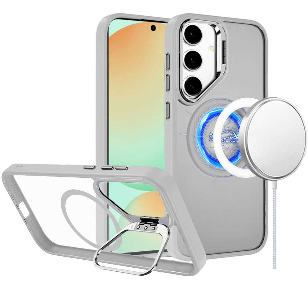 For Samsung Galaxy S25 Ultra Rugged MagSafe Compatible Camera Stand Case Cover - Imagen 47 de 50