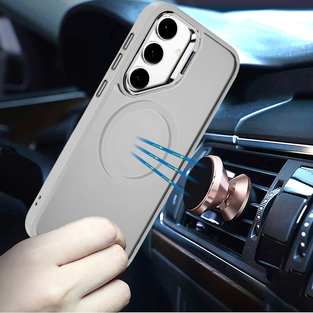 For Samsung Galaxy S25 Ultra Rugged MagSafe Compatible Camera Stand Case Cover - Imagen 49 de 50