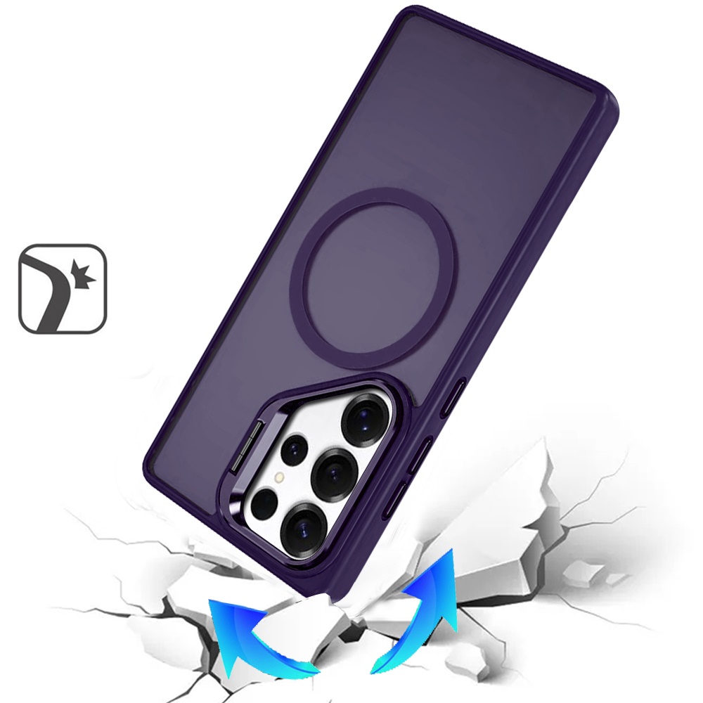 For Samsung Galaxy S25 Ultra Rugged MagSafe Compatible Camera Stand Case Cover - Imagen 24 de 50