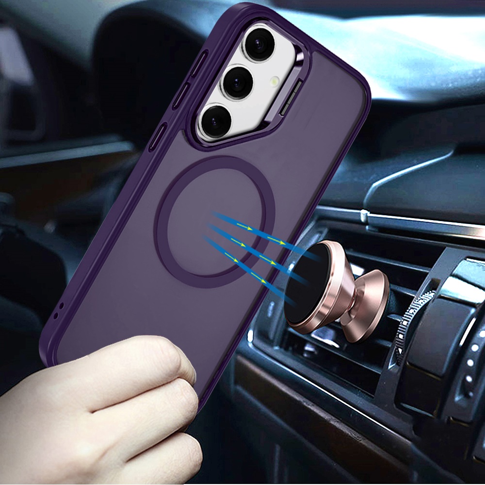 For Samsung Galaxy S25 Ultra Rugged MagSafe Compatible Camera Stand Case Cover - Imagen 28 de 50