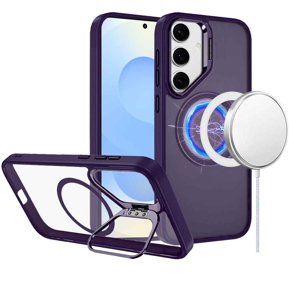 For Samsung Galaxy S25 Ultra Rugged MagSafe Compatible Camera Stand Case Cover - Imagen 29 de 50