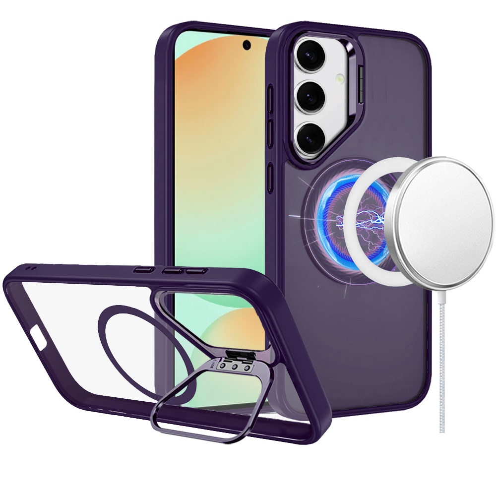 For Samsung Galaxy S25 Ultra Rugged MagSafe Compatible Camera Stand Case Cover - Imagen 26 de 50