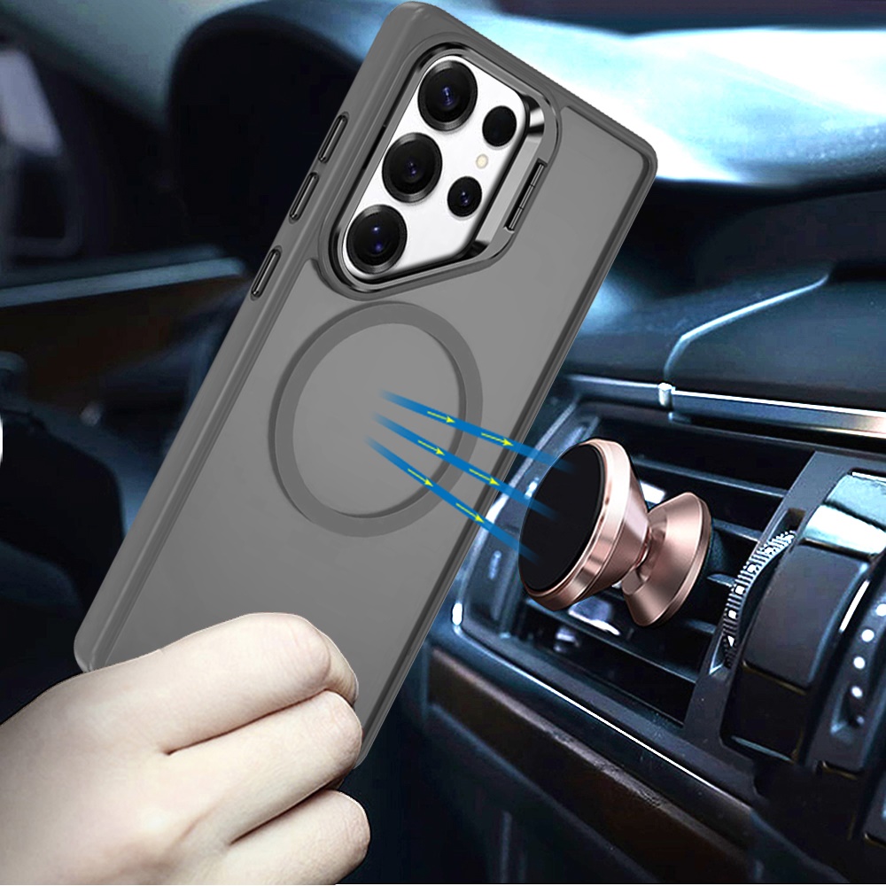 For Samsung Galaxy S25 Ultra Rugged MagSafe Compatible Camera Stand Case Cover - Imagen 39 de 50