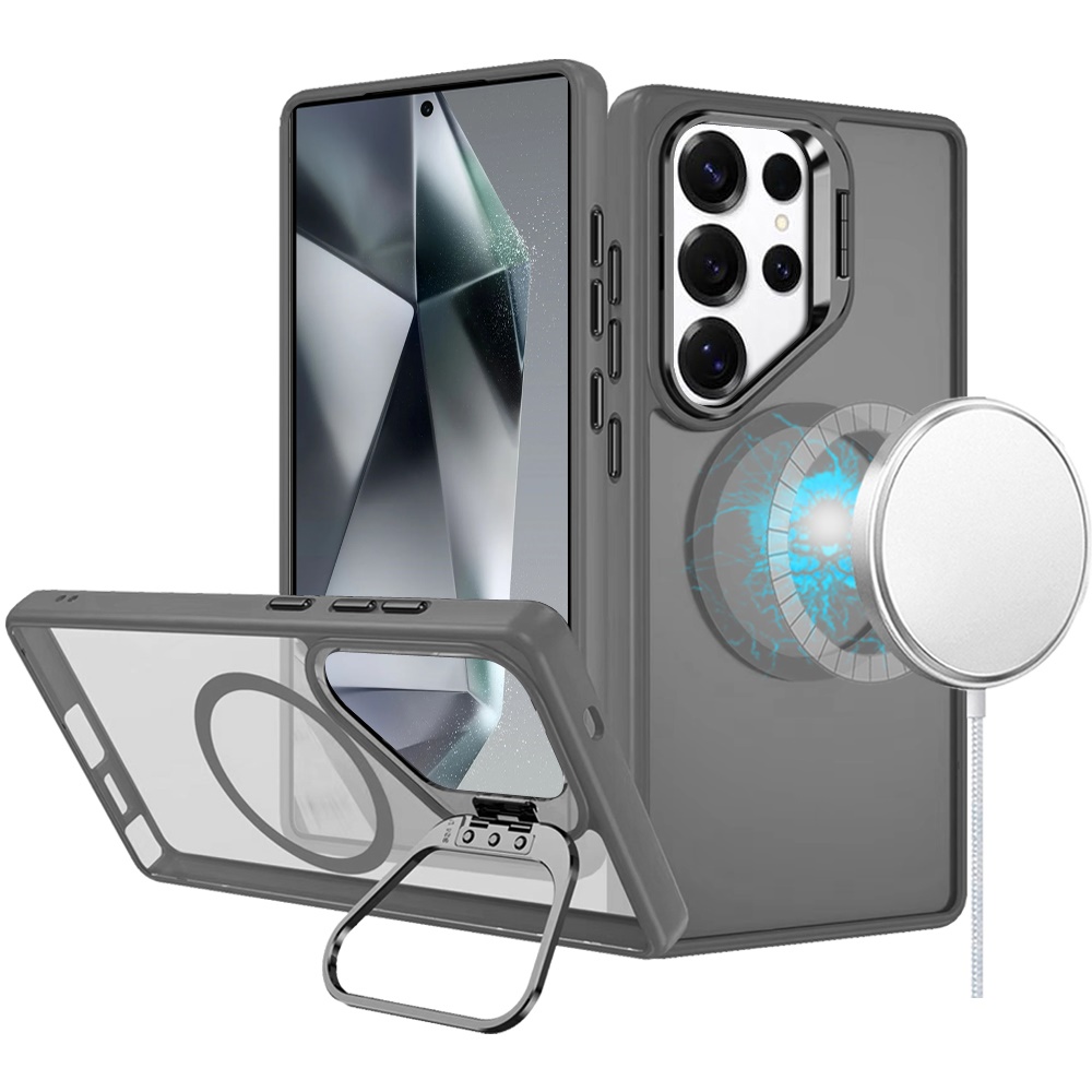 For Samsung Galaxy S25 Ultra Rugged MagSafe Compatible Camera Stand Case Cover - Imagen 37 de 50