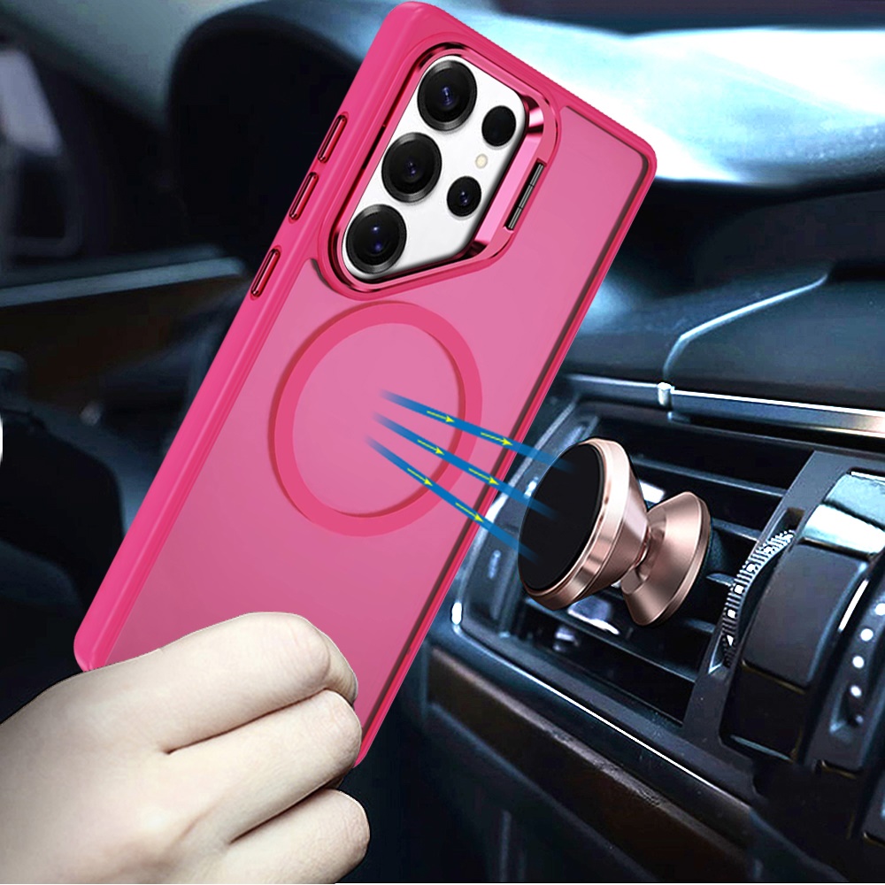 For Samsung Galaxy S25 Ultra Rugged MagSafe Compatible Camera Stand Case Cover - Imagen 32 de 50