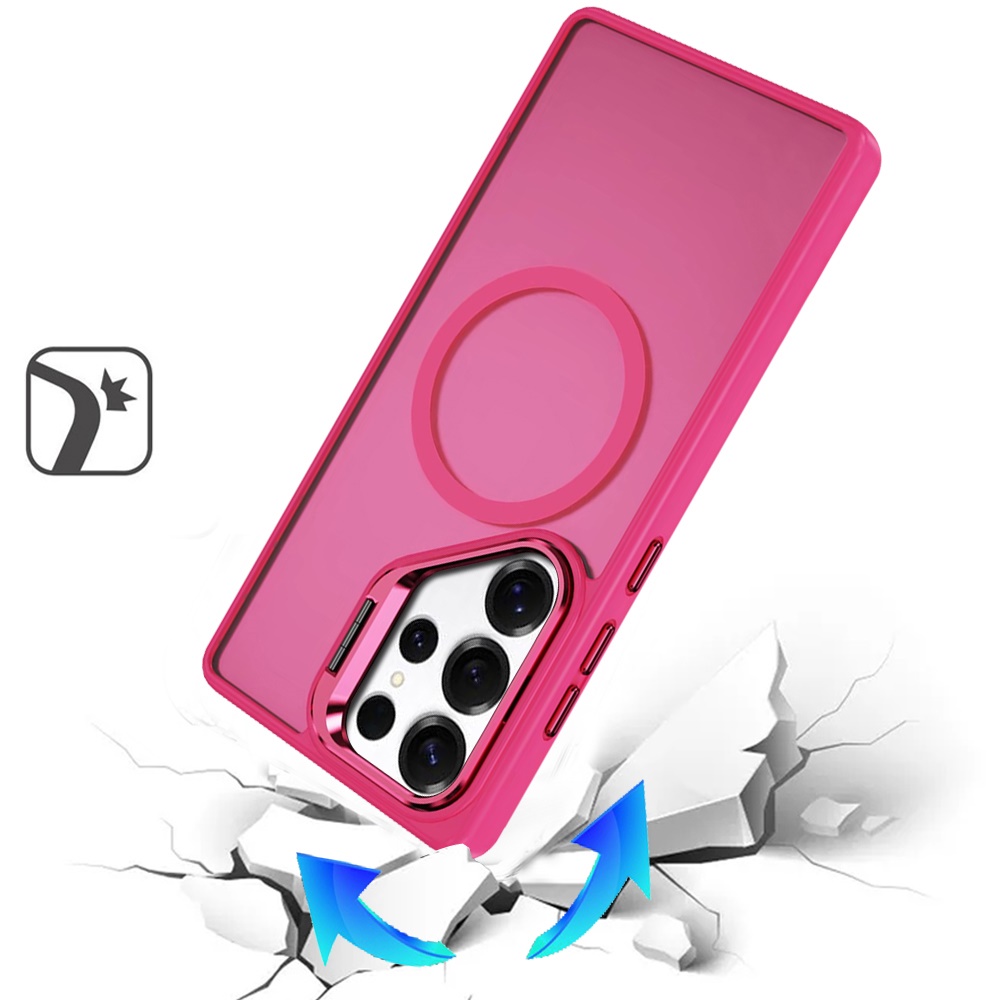 For Samsung Galaxy S25 Ultra Rugged MagSafe Compatible Camera Stand Case Cover - Imagen 31 de 50