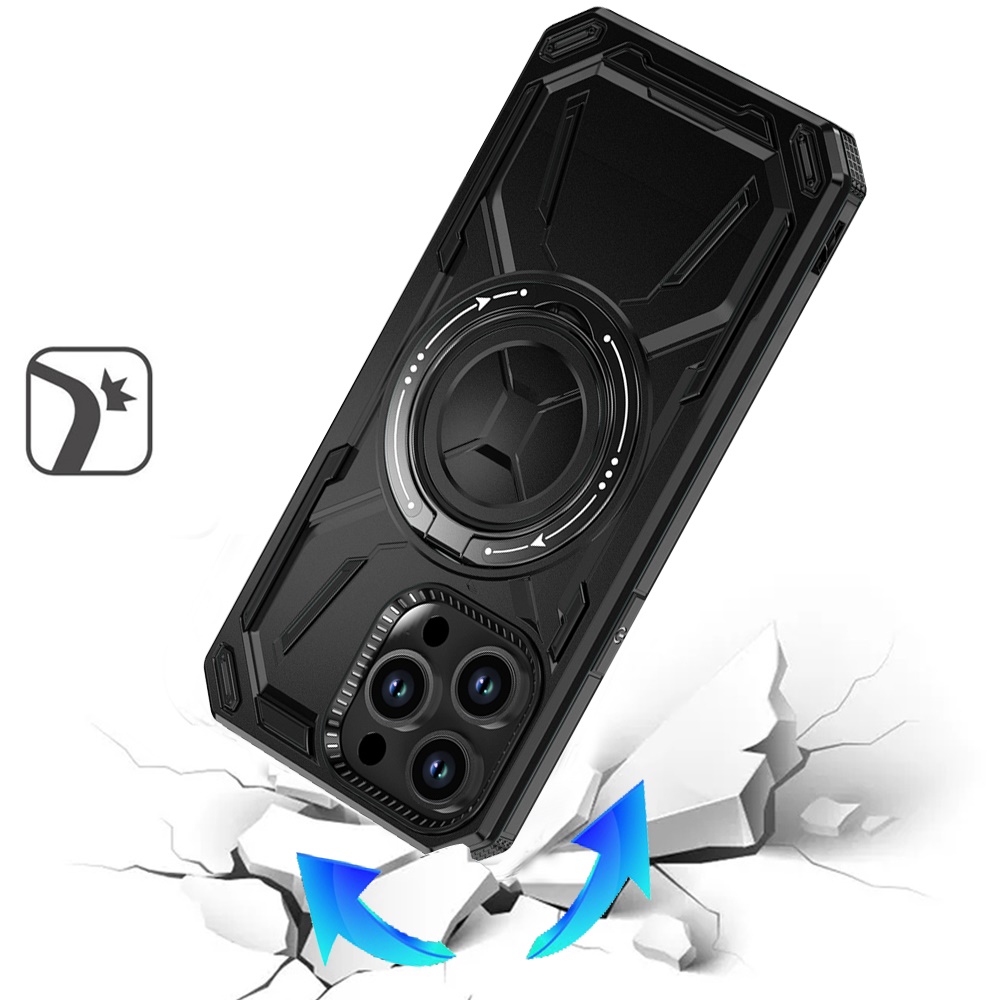 For Samsung Galaxy S25 Ultra Compatible w/ MagSafe Ring stand Hybrid Case Cover - Picture 15 of 55