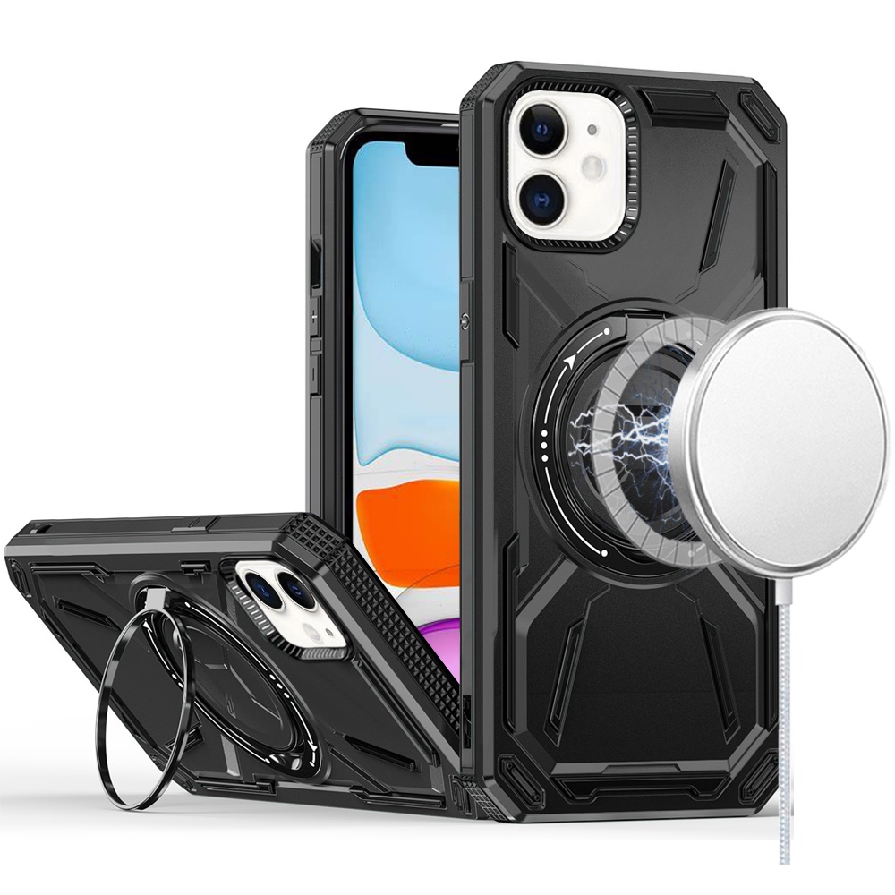 For Samsung Galaxy S25 Ultra Compatible w/ MagSafe Ring stand Hybrid Case Cover - Picture 17 of 55