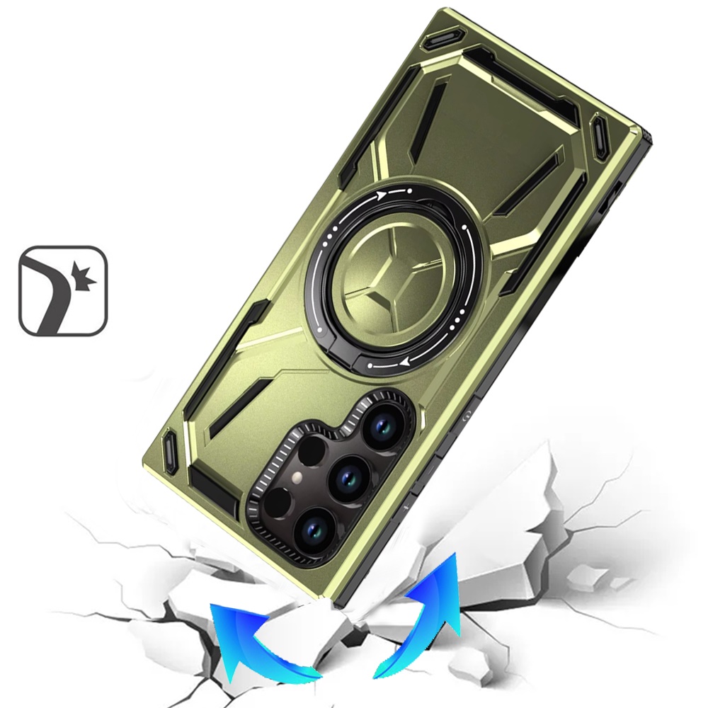 For Samsung Galaxy S25 Ultra Compatible w/ MagSafe Ring stand Hybrid Case Cover - Picture 39 of 55