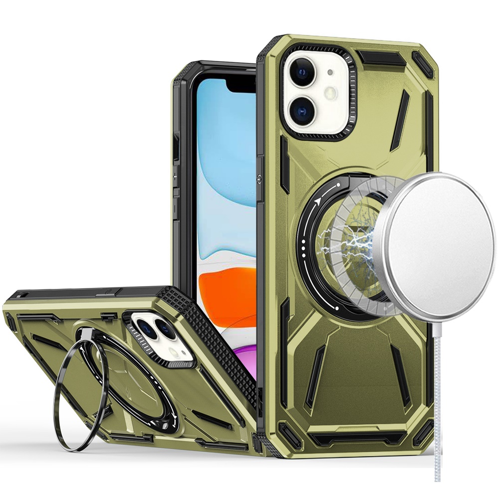 For Samsung Galaxy S25 Ultra Compatible w/ MagSafe Ring stand Hybrid Case Cover - Picture 44 of 55