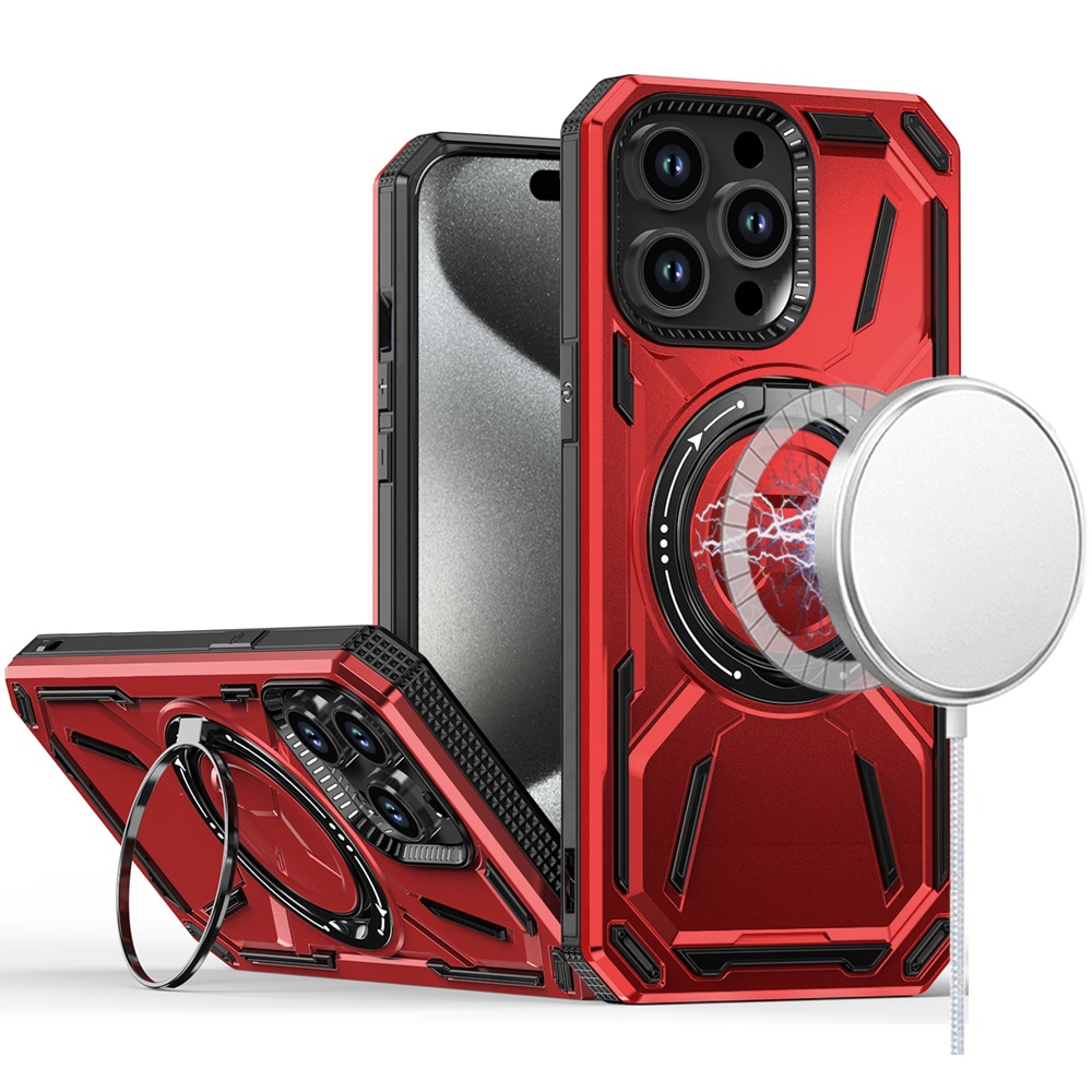 For Samsung Galaxy S25 Ultra Compatible w/ MagSafe Ring stand Hybrid Case Cover - Picture 23 of 55