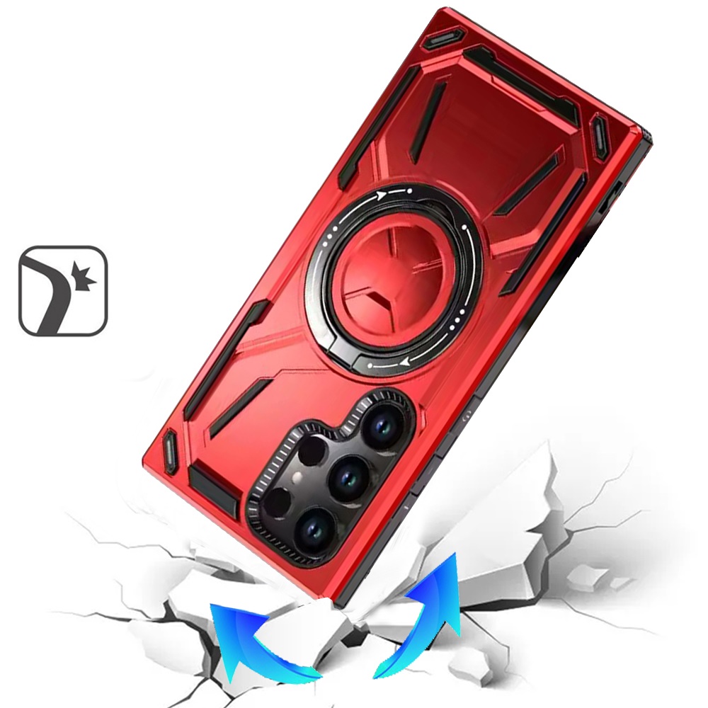 For Samsung Galaxy S25 Ultra Compatible w/ MagSafe Ring stand Hybrid Case Cover - Picture 21 of 55