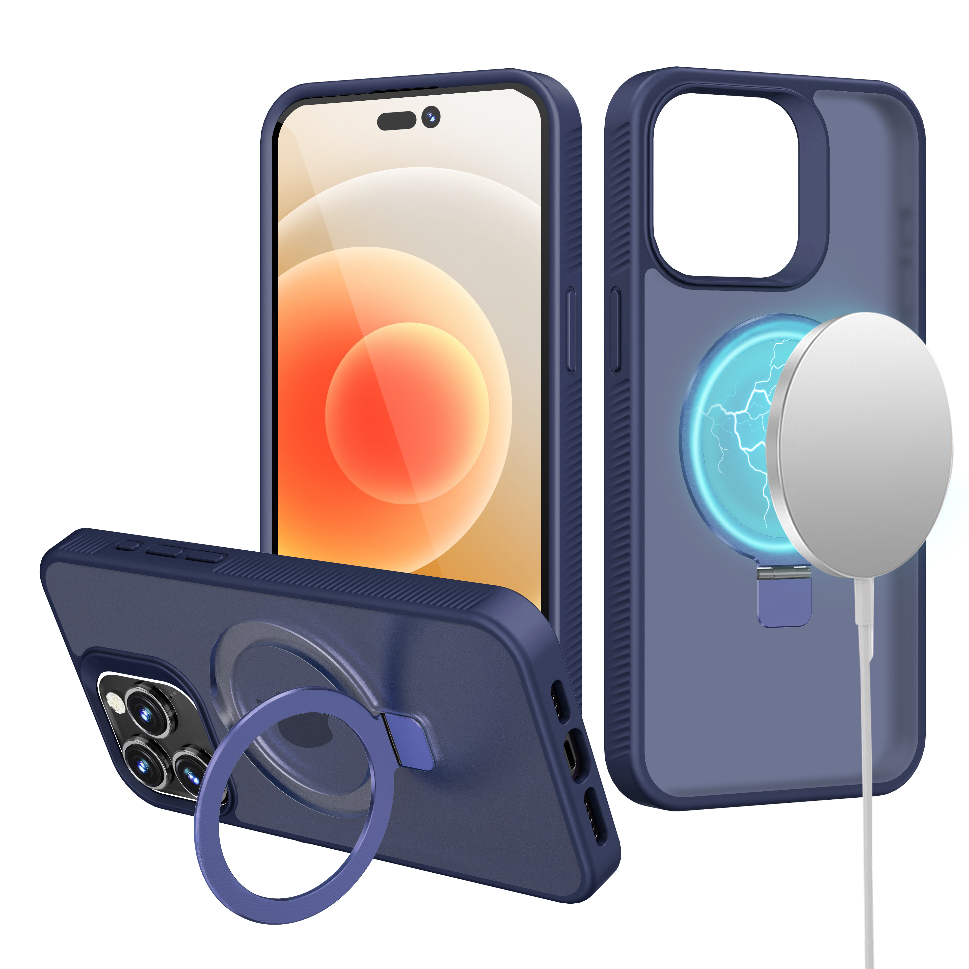For Samsung Galaxy S25 Ultra Compatible w/ MagSafe Ring Kickstand Case Cover - Picture 27 of 54