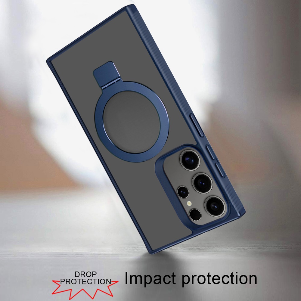 For Samsung Galaxy S25 Ultra Compatible w/ MagSafe Ring Kickstand Case Cover - Picture 25 of 54