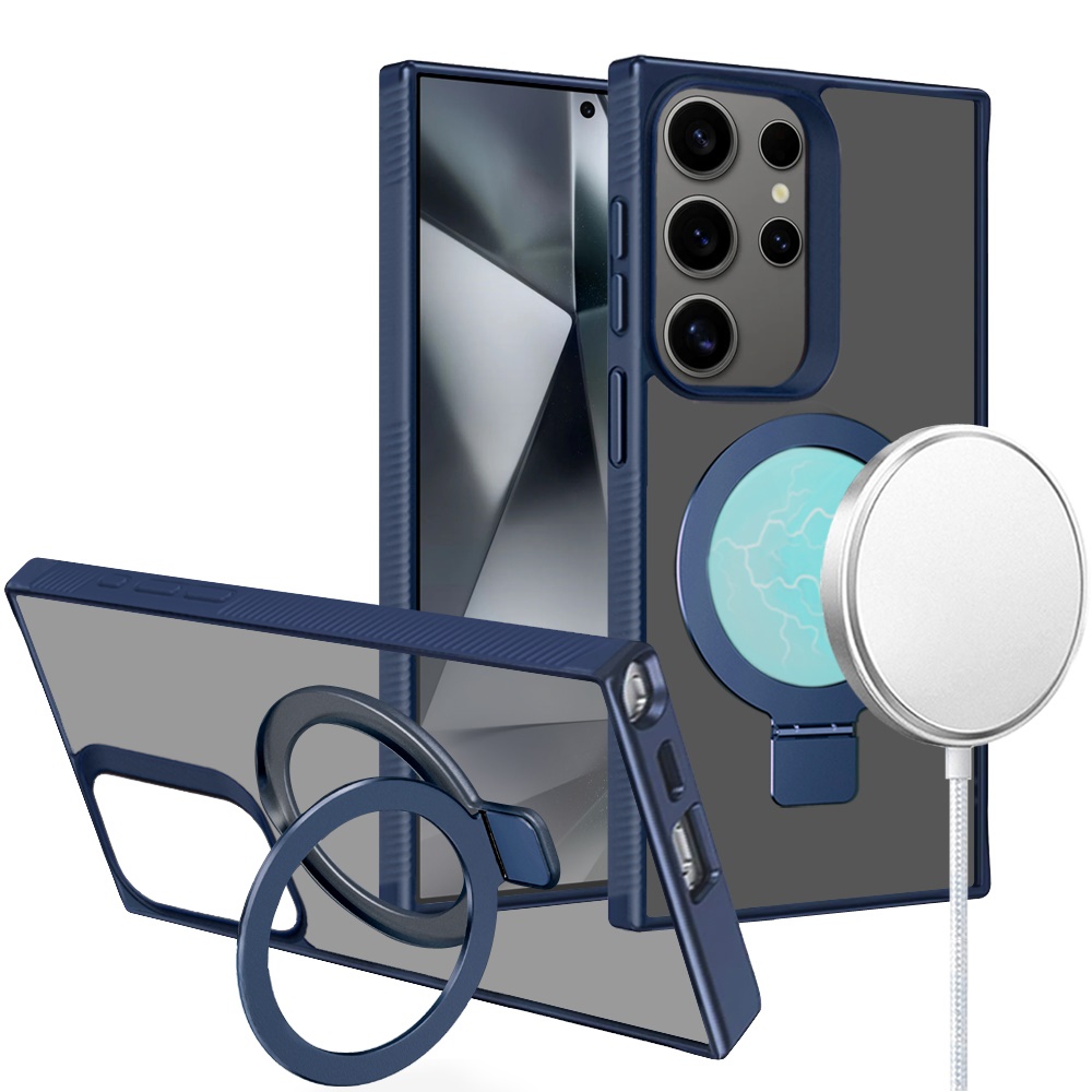 For Samsung Galaxy S25 Ultra Compatible w/ MagSafe Ring Kickstand Case Cover - Picture 24 of 54
