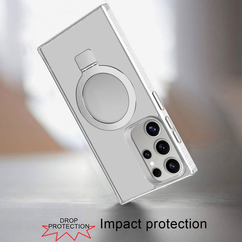 For Samsung Galaxy S25 Ultra Compatible w/ MagSafe Ring Kickstand Case Cover - Picture 36 of 54