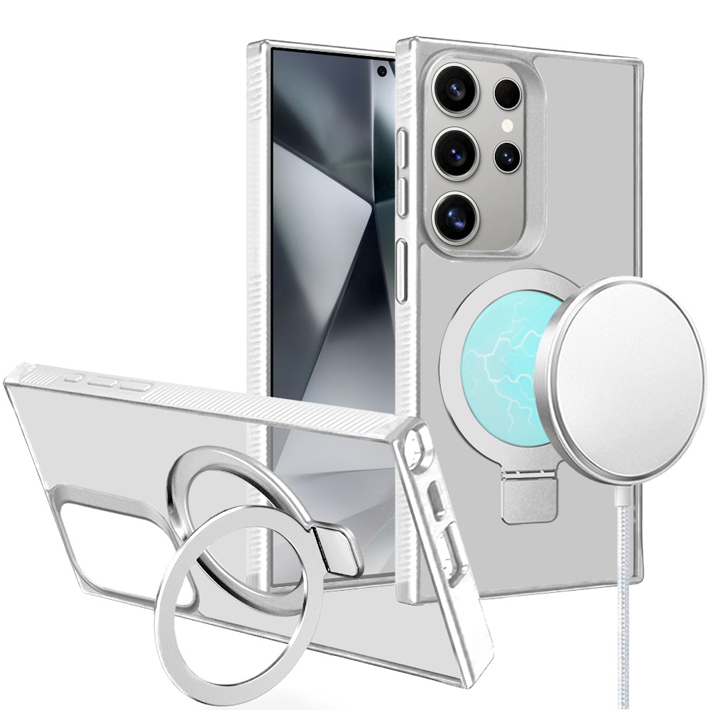 For Samsung Galaxy S25 Ultra Compatible w/ MagSafe Ring Kickstand Case Cover - Picture 35 of 54