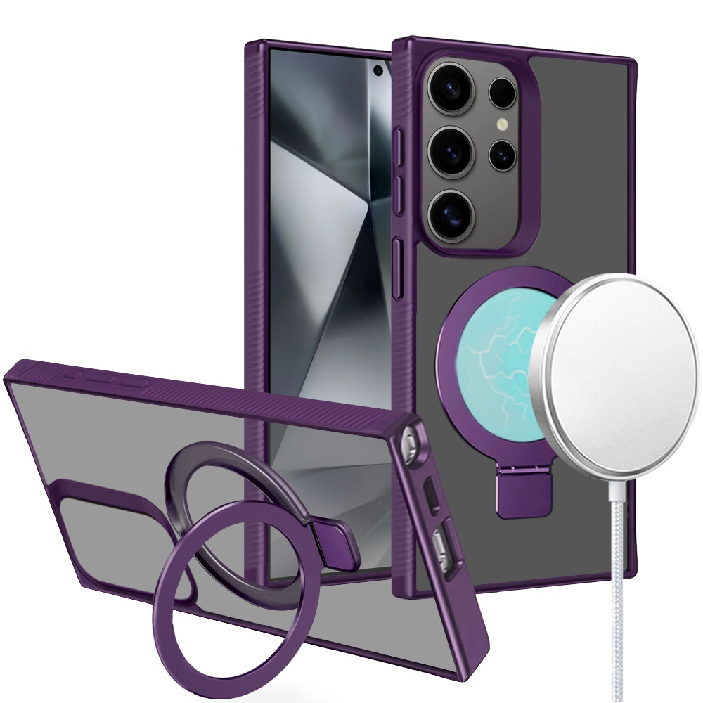 For Samsung Galaxy S25 Ultra Compatible w/ MagSafe Ring Kickstand Case Cover - Picture 46 of 54