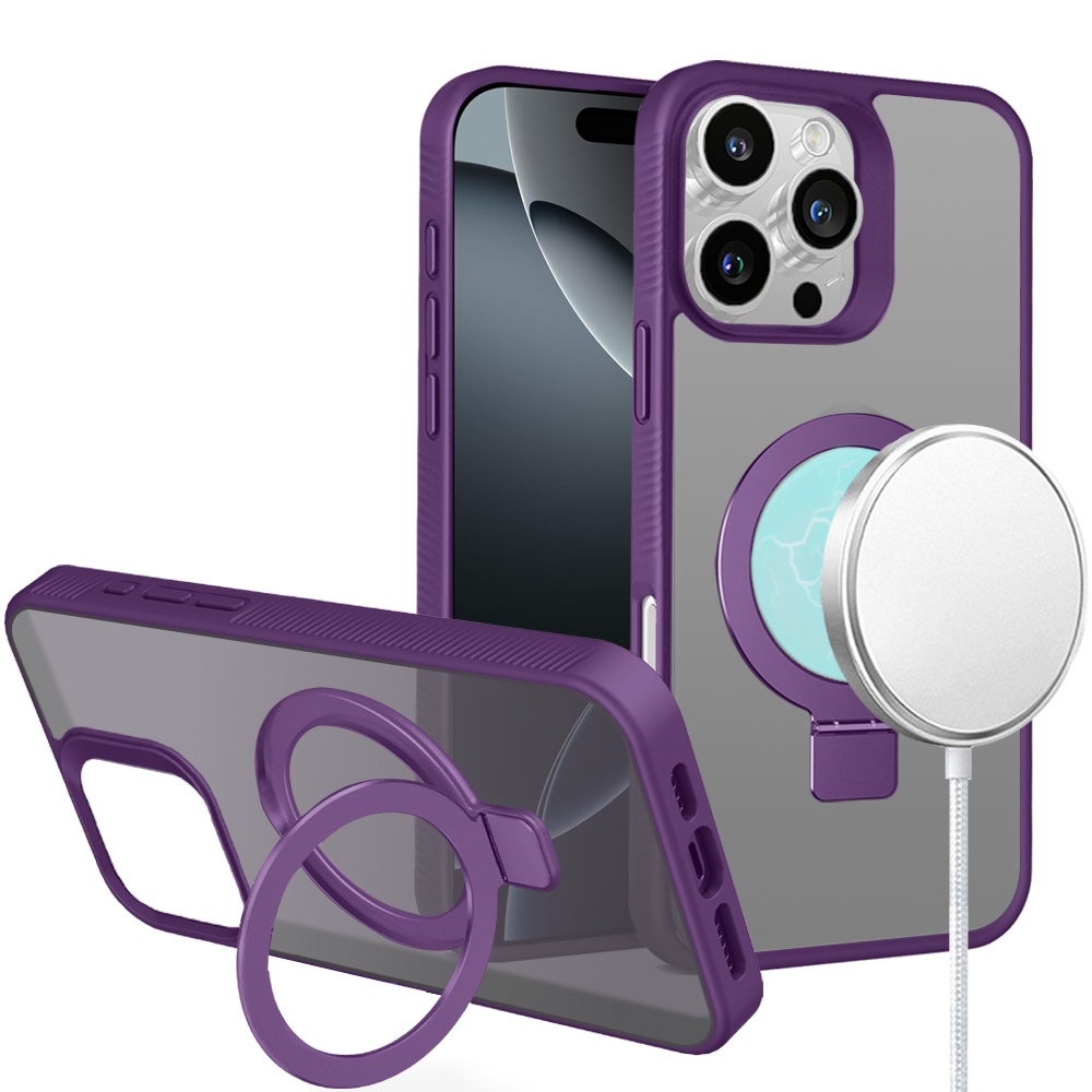 For Samsung Galaxy S25 Ultra Compatible w/ MagSafe Ring Kickstand Case Cover - Picture 48 of 54