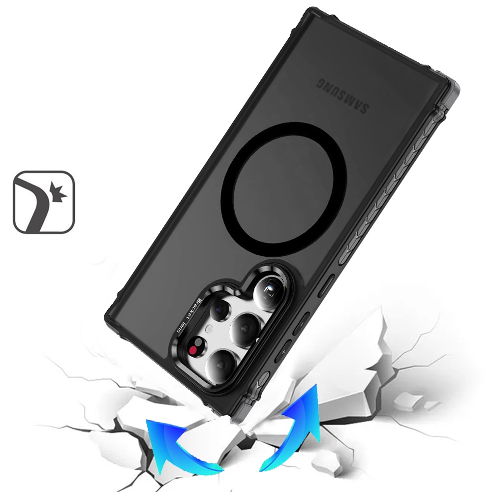 For Samsung Galaxy S25 Ultra Camera Stand, Compatible MagSafe Color Case Cover - Foto 11 di 53