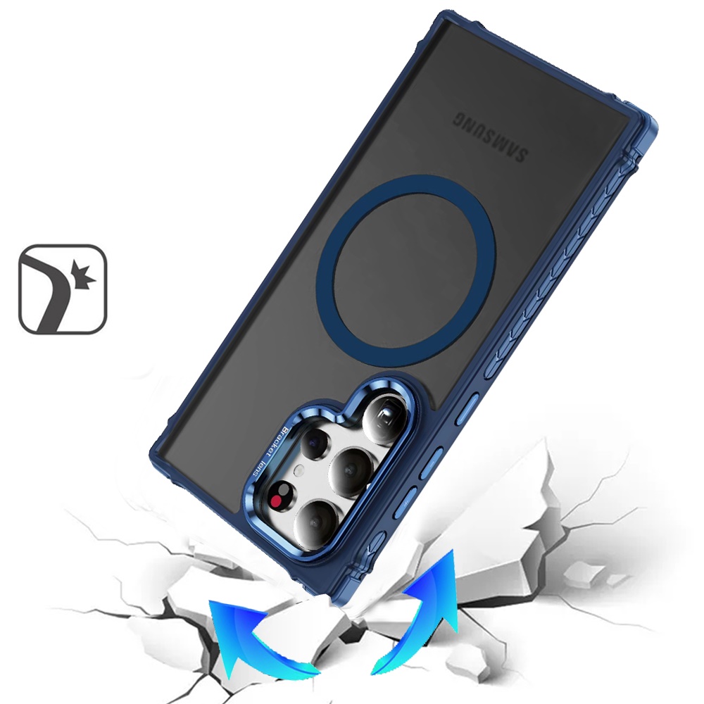 For Samsung Galaxy S25 Ultra Camera Stand, Compatible MagSafe Color Case Cover - Foto 22 di 53