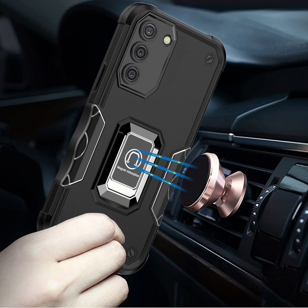 For Samsung Galaxy S25 Ultra Hybrid Magnetic Ring Holder Stand Rugged Case Cover - Picture 21 of 91