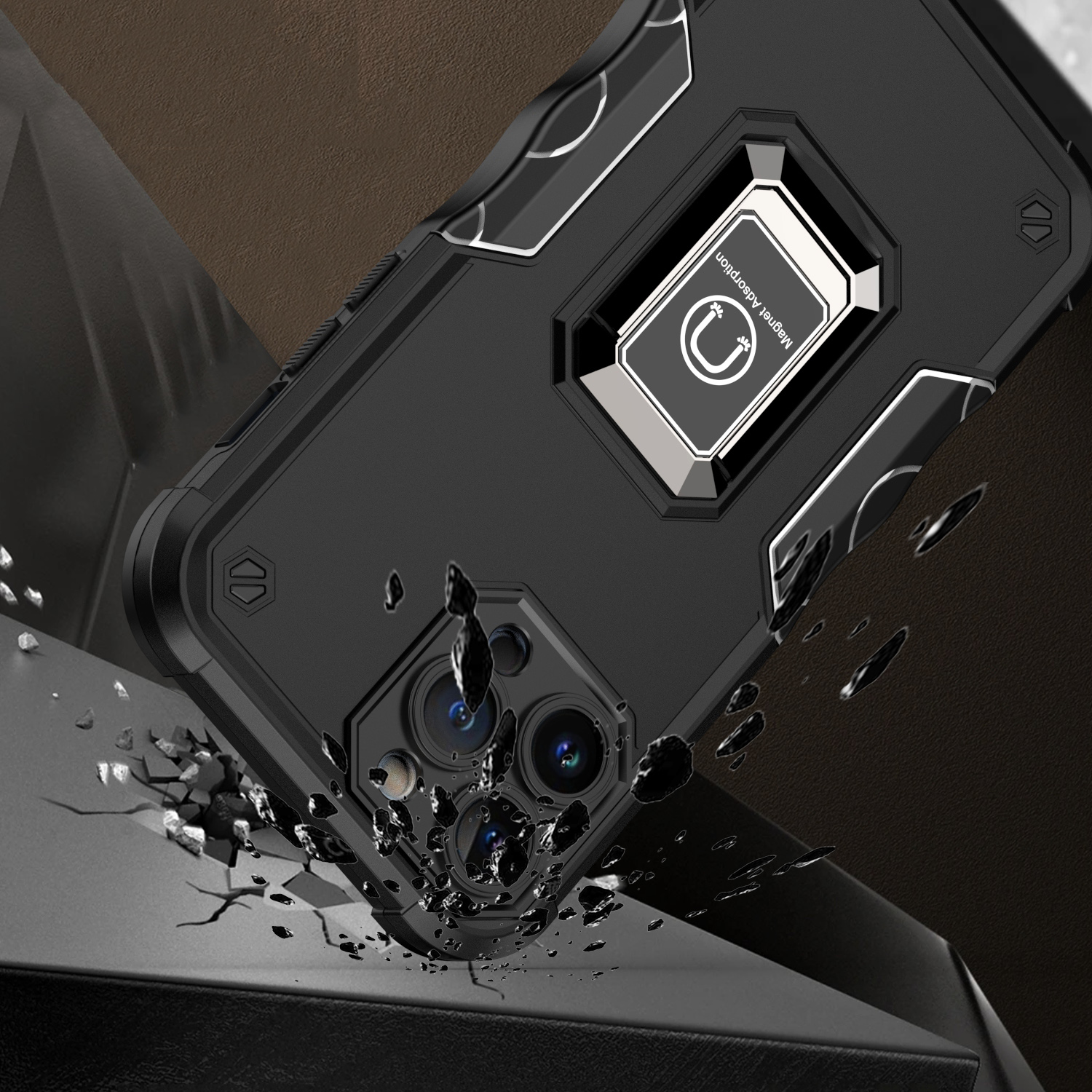 For Samsung Galaxy S25 Ultra Hybrid Magnetic Ring Holder Stand Rugged Case Cover - Picture 18 of 91