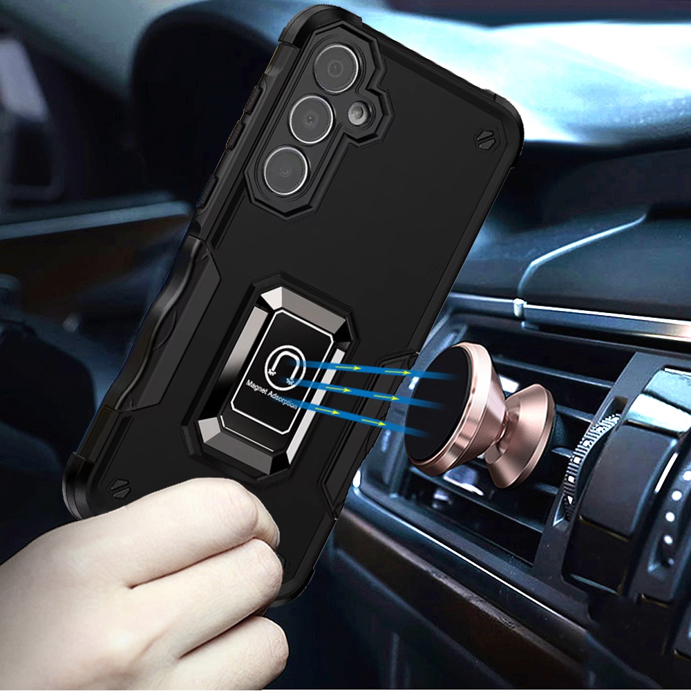 For Samsung Galaxy S25 Ultra Hybrid Magnetic Ring Holder Stand Rugged Case Cover - Picture 14 of 91